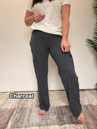 Butter Soft Straight Leg Cargo Pants by Rae Mode *5 colors*