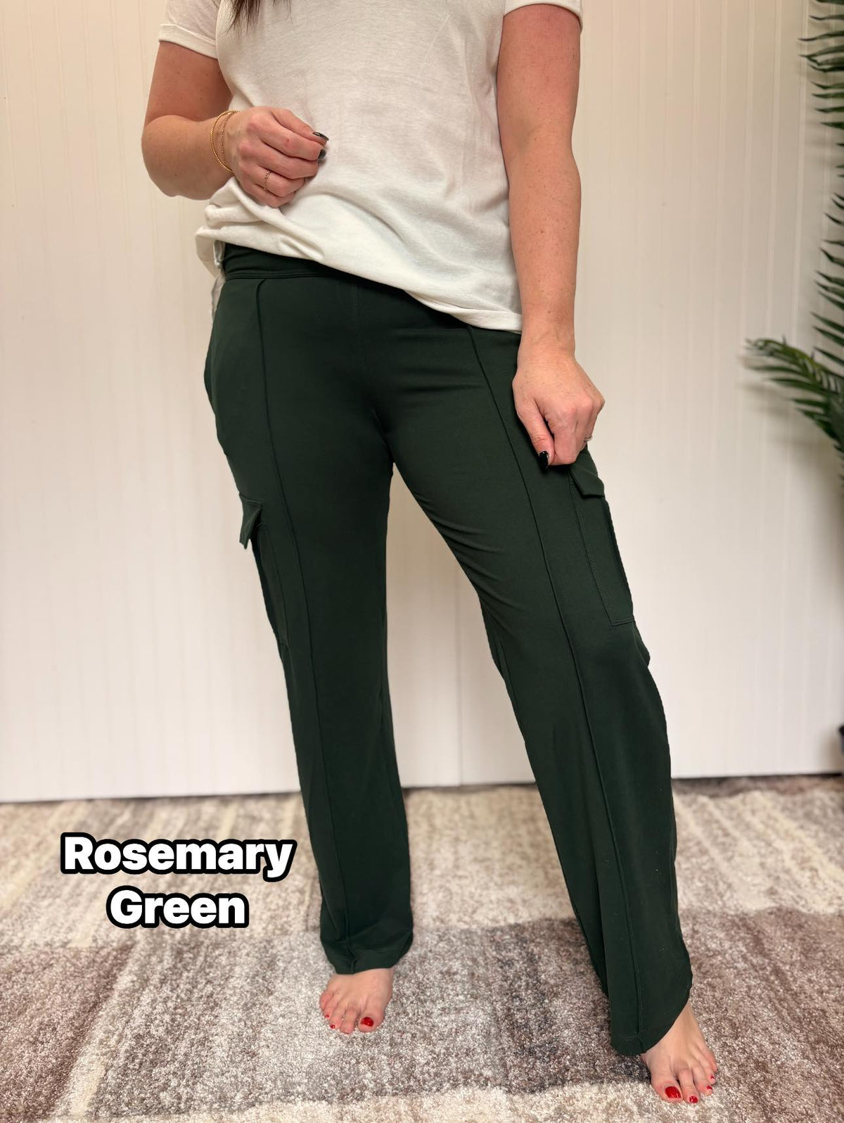 Butter Soft Straight Leg Cargo Pants by Rae Mode *5 colors*