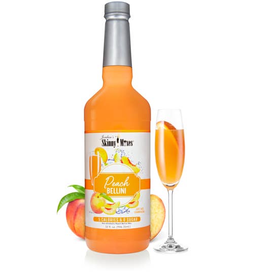 Peach Bellini 750ml - Skinny Syrup