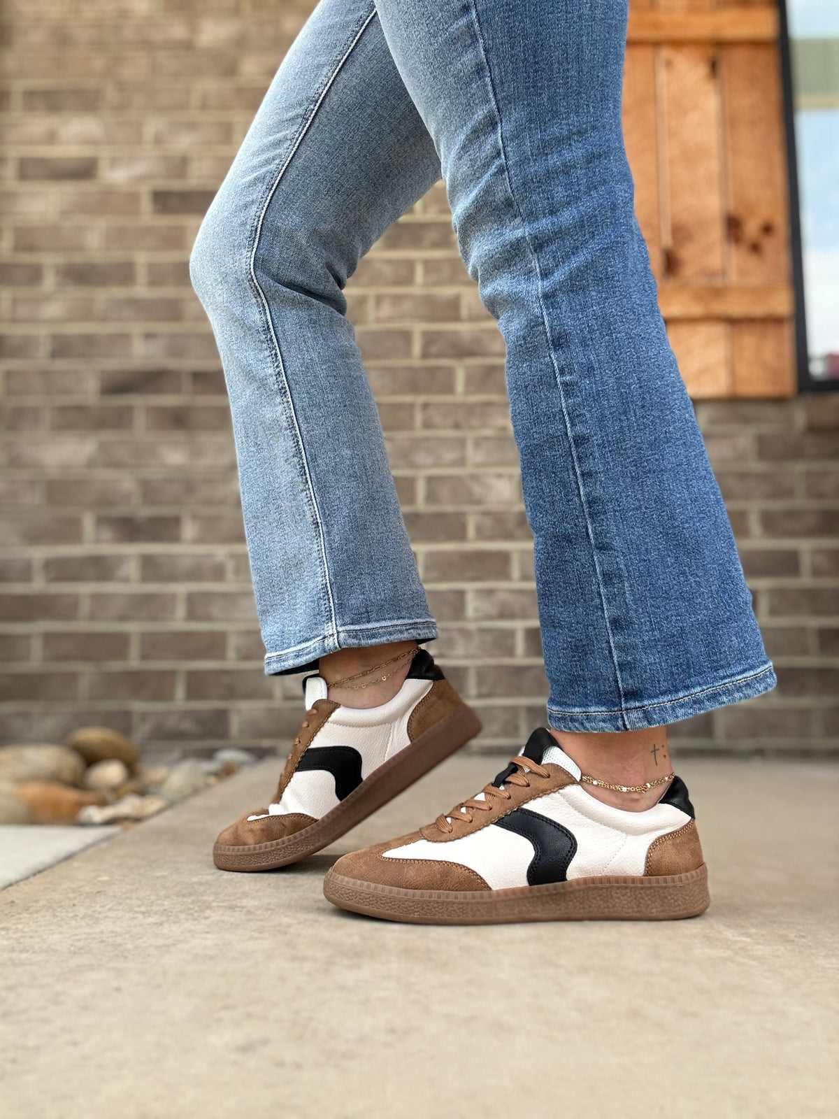 Tan Combo Spoiler Alert Sneakers by Corkys Footwear