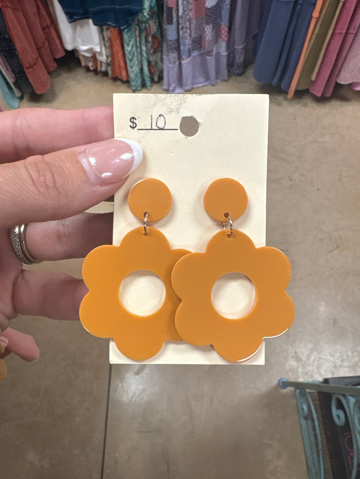 Caramel Flower Earrings