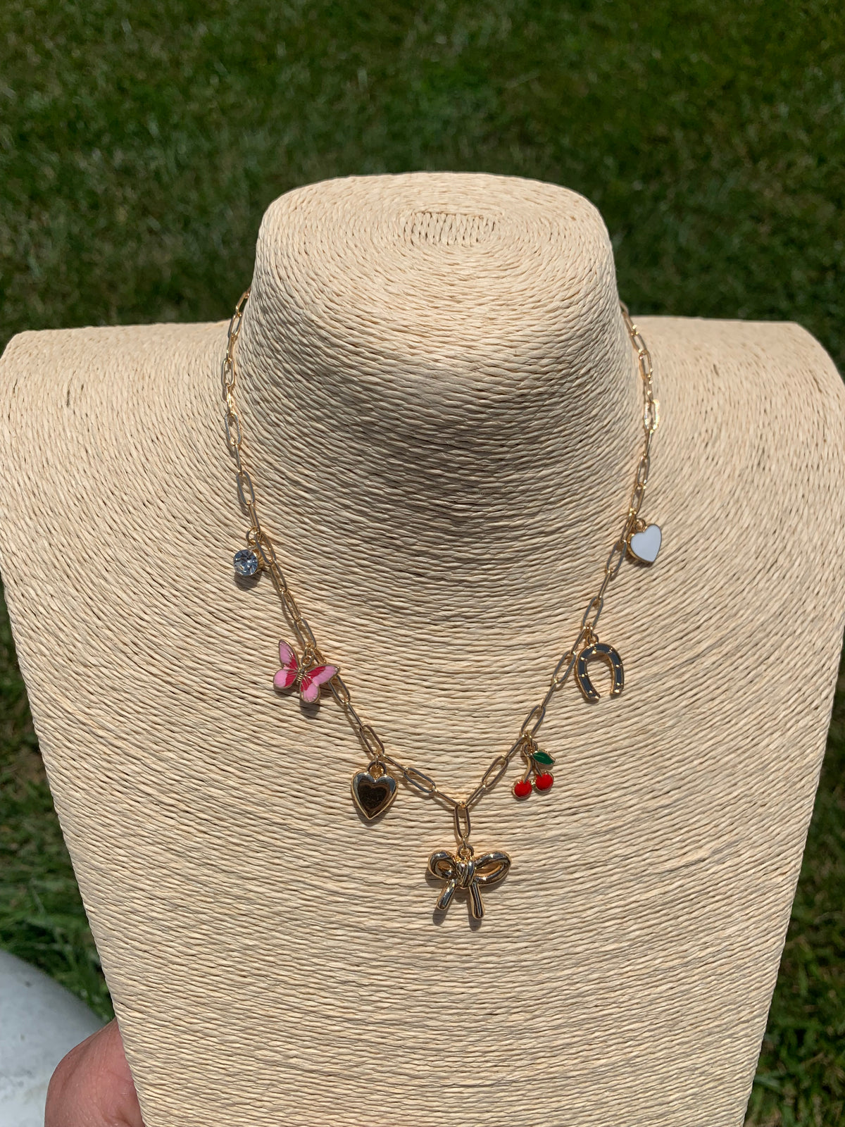 Golden Sweetheart Charm Necklace