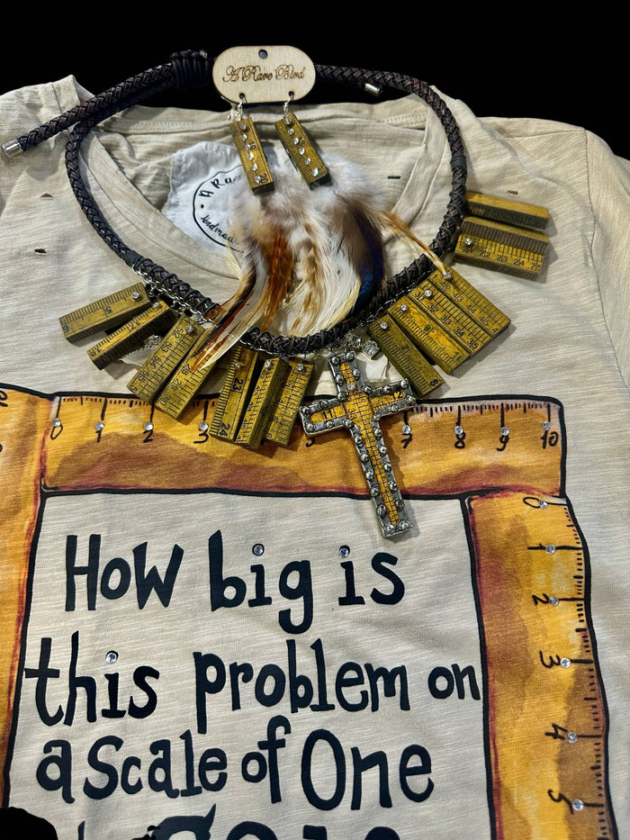 How Big Is This Problem Tattered Shirt by The Rare Bird
