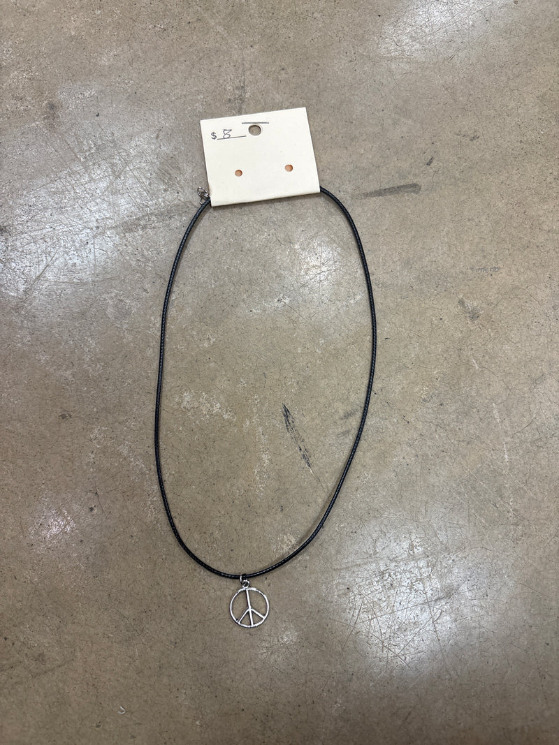 3553- Rope Peace Choker Necklace