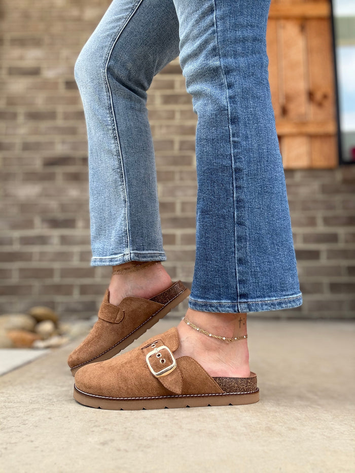 Tobacco Faux Suede Day Dream by Corkys Footwear