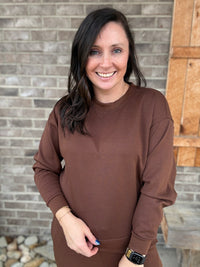 Scuba Cuffed Crewneck Pullover & Pants Set by Zenana *MULTIPLE COLORS*