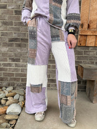 Moonbeam Mineral Washed Bandana Patchwork Pants by J. Her