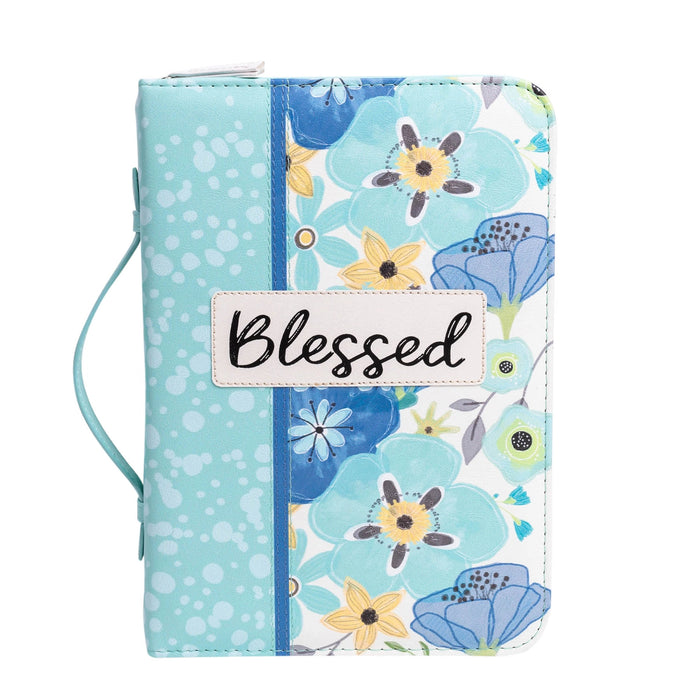 Bible Cover: Blessed Teal/Blue