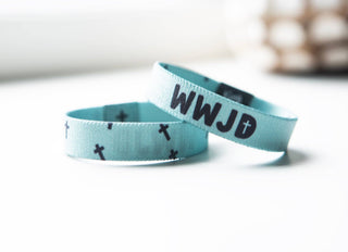 WWJD Stretchy Bracelet: STANDARD