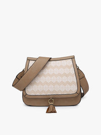 9145- Bailey Bag w/ Contrast Pattern [PICK COLOR]