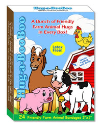 Friendly Farm Animal Hugging Bandages - 24ct Box