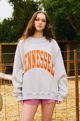 TENNESSEE & TN Reversible Mockneck | Heather Grey