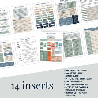 Men's Bible Inserts