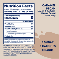 3806- Sugar Free Caramel Pecan 750ml - Skinny Syrup
