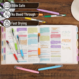 Bible Highlighters & Pens No Bleed 12