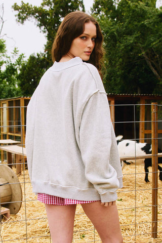 TENNESSEE & TN Reversible Mockneck | Heather Grey