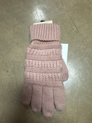 Pink C. C. Kid gloves