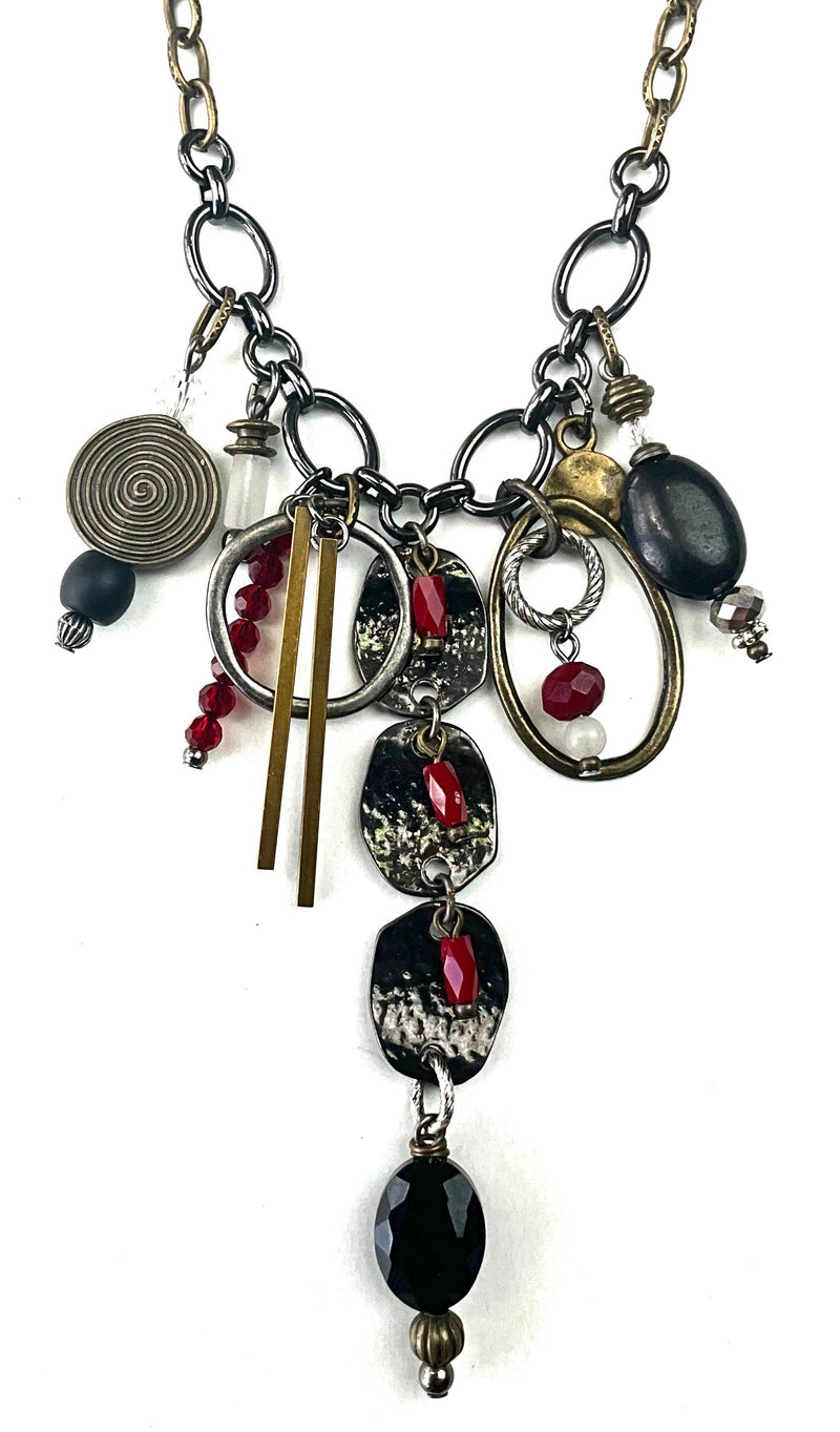 Chains w/ Grad Trinket Dangles Necklace
