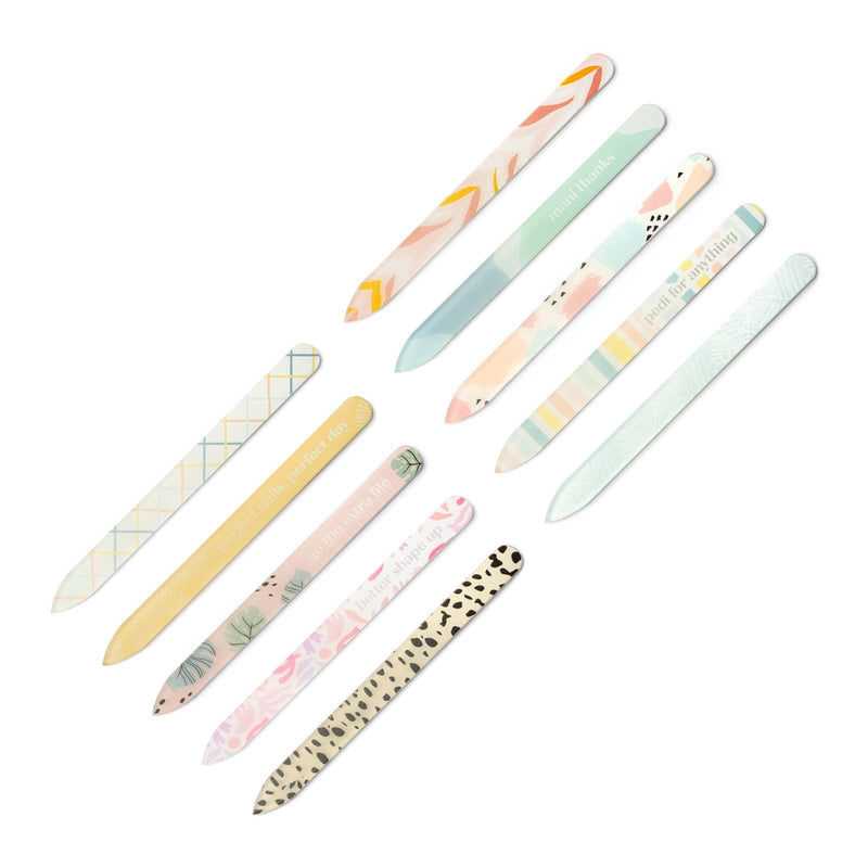 2503- Lemon Lavender Glass Nail Files