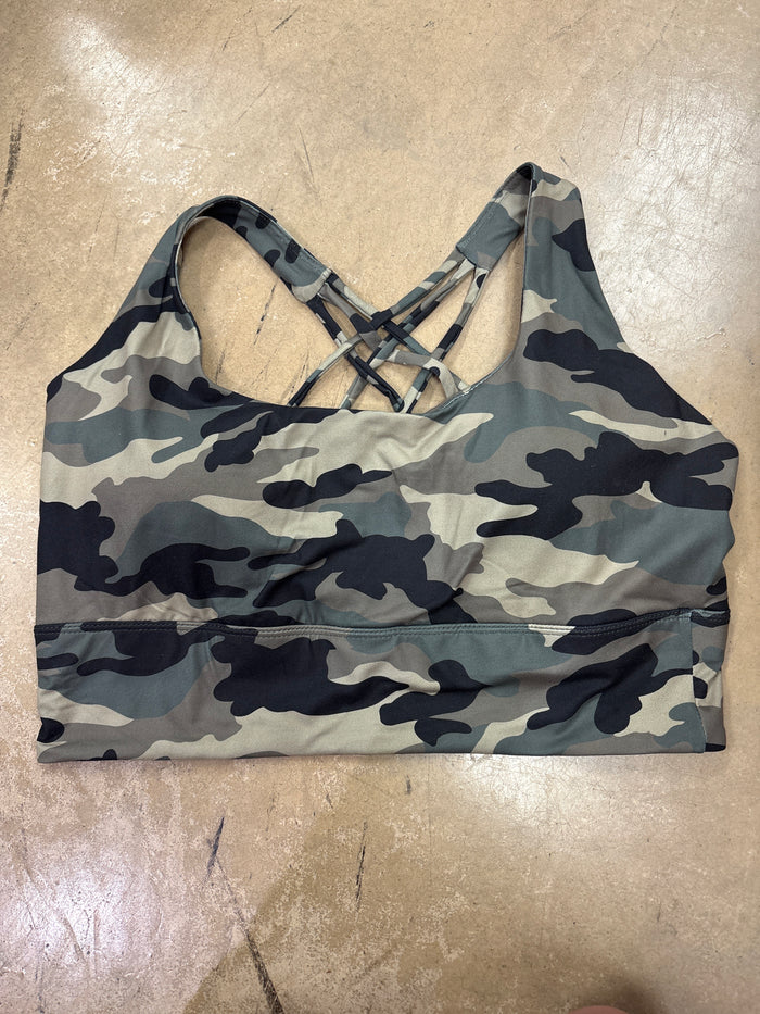 (17) Army Olive Camo Sports Bra *FINAL SALE* DOORBUSTER
