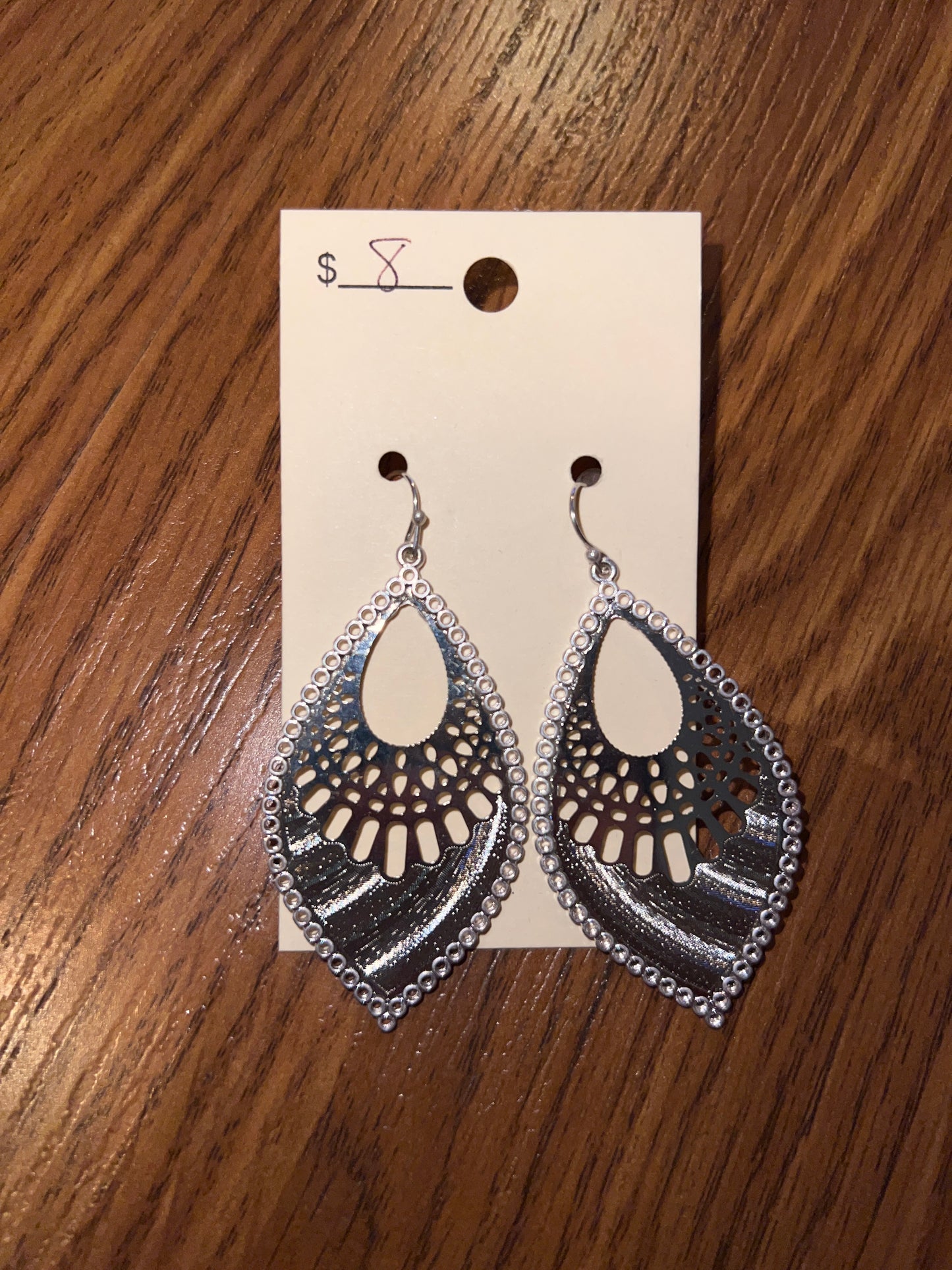 3114- Silver Vintage Earrings