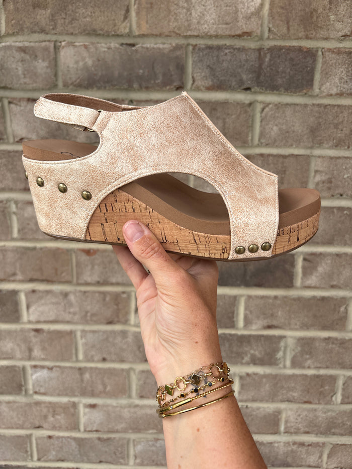 Sand Distressed Carleys by Corky Footwear