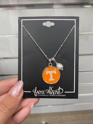 University of Tennessee Volunteers Silver Diana Necklace