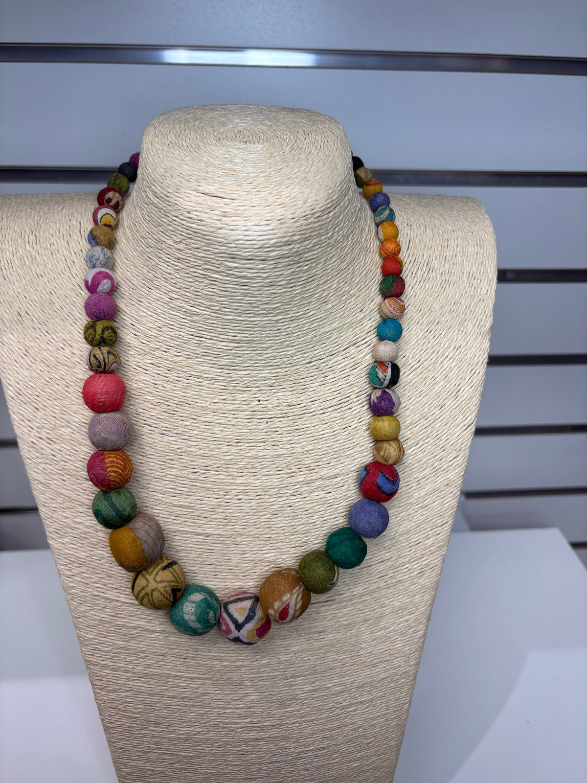 Aasha Kantha Handcrafted Graduated Beads Necklace by Anju