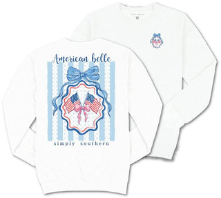American Belle Crewneck Pullover by Simply Southern