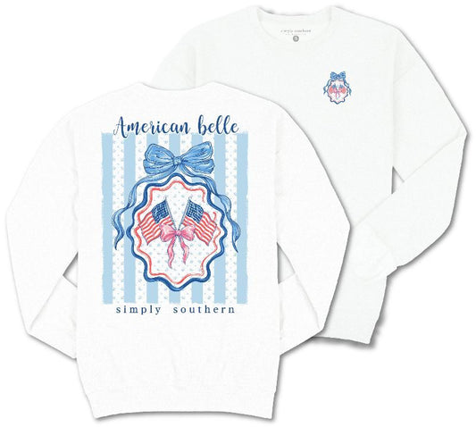American Belle Crewneck Pullover by Simply Southern