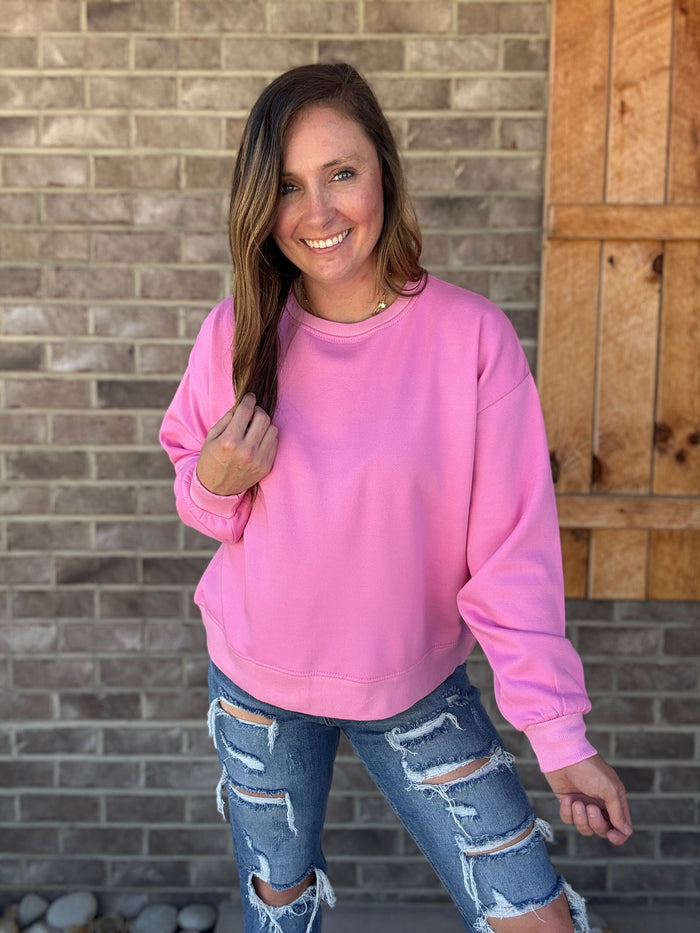 Azalea Hot Pink Janie Fleece Pullover by Royce