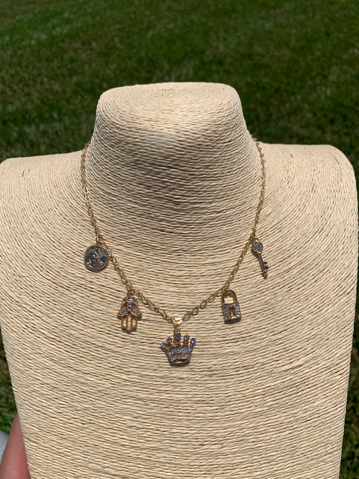 Royal Vibes Charm Necklace