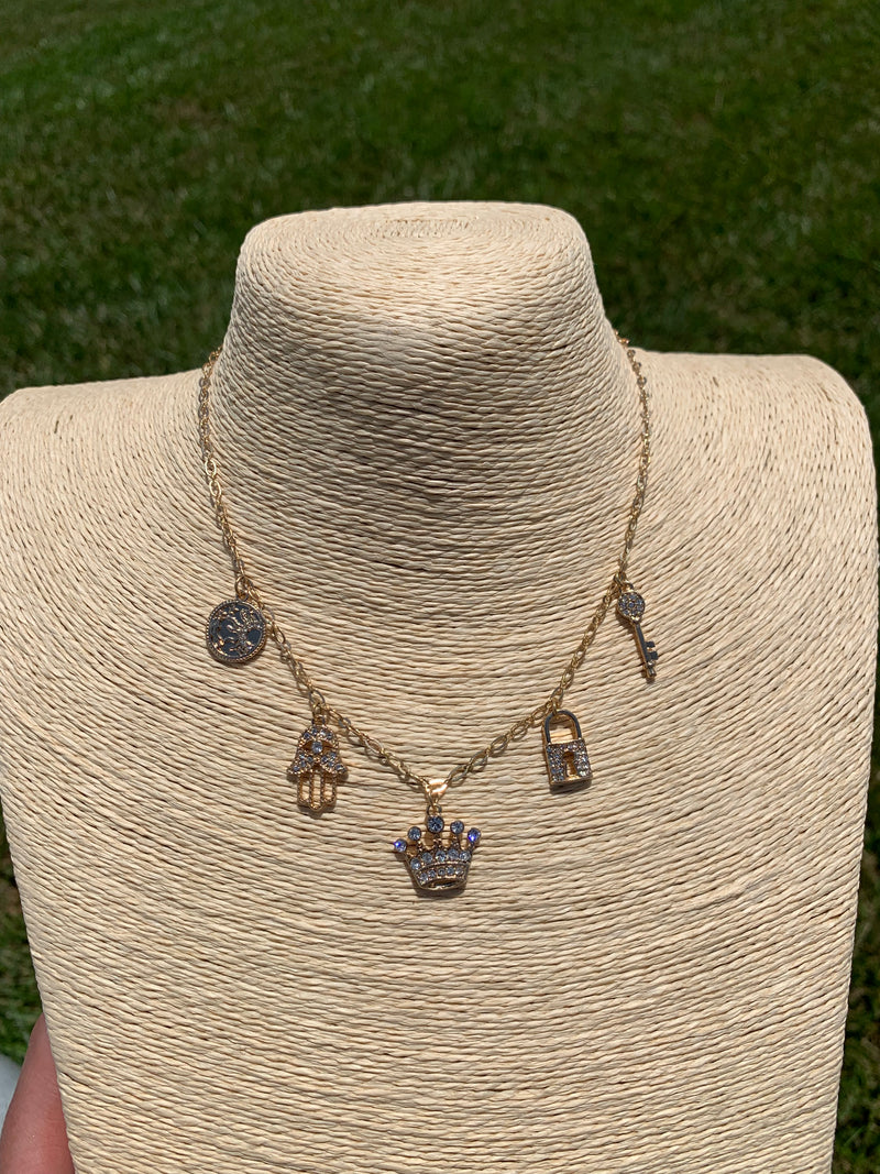Royal Vibes Charm Necklace