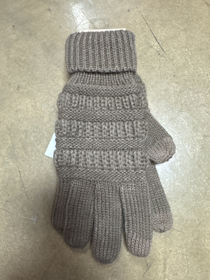 Brown C. C. Kid gloves