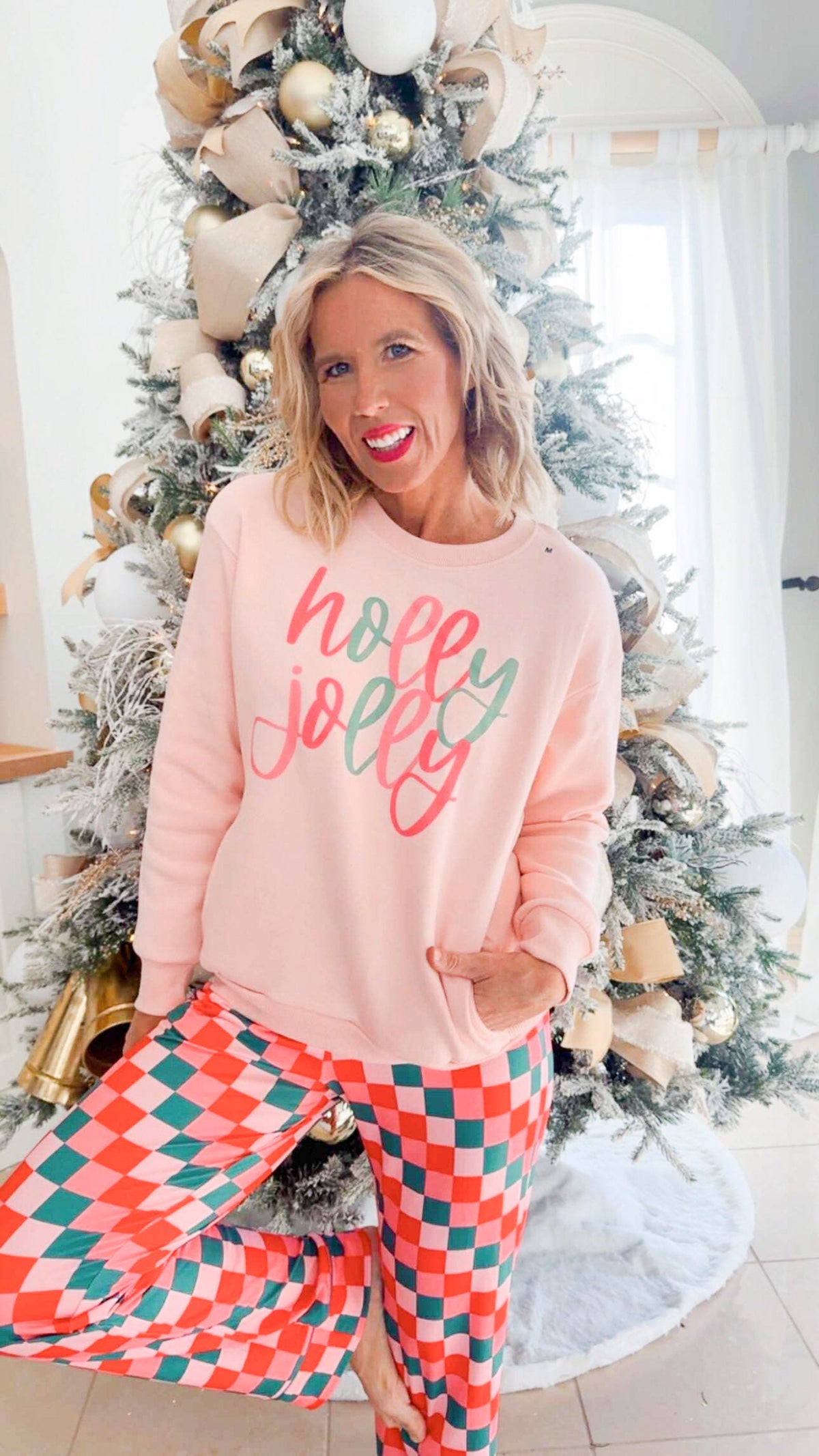 Holly Jolly Cloud Fleece Crewneck Sweatshirt - DEAL