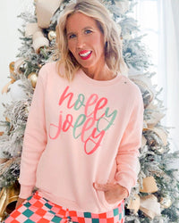 Holly Jolly Cloud Fleece Crewneck Sweatshirt - DEAL