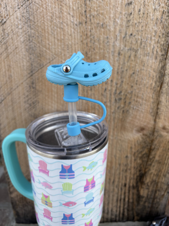 Croc Straw Topper *PICK COLOR*