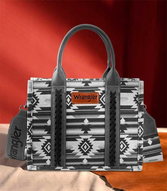 3791- Black Aztec Wrangler Crossbody Purse