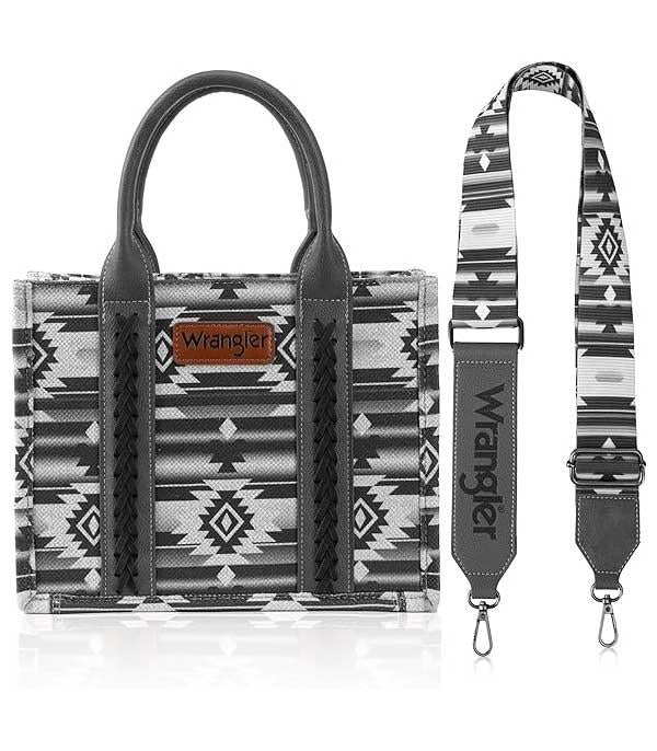 3791- Black Aztec Wrangler Crossbody Purse