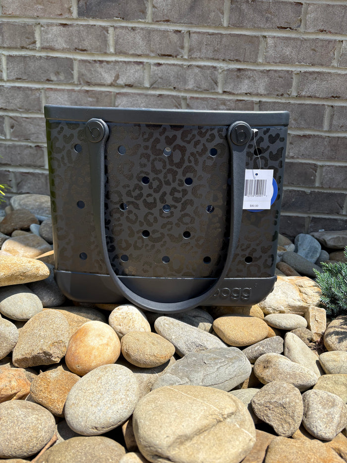Black Onyx Leopard Baby Bogg Bag