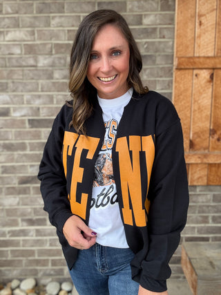 Black TENN Open Cardigan *TN COLLECTION*