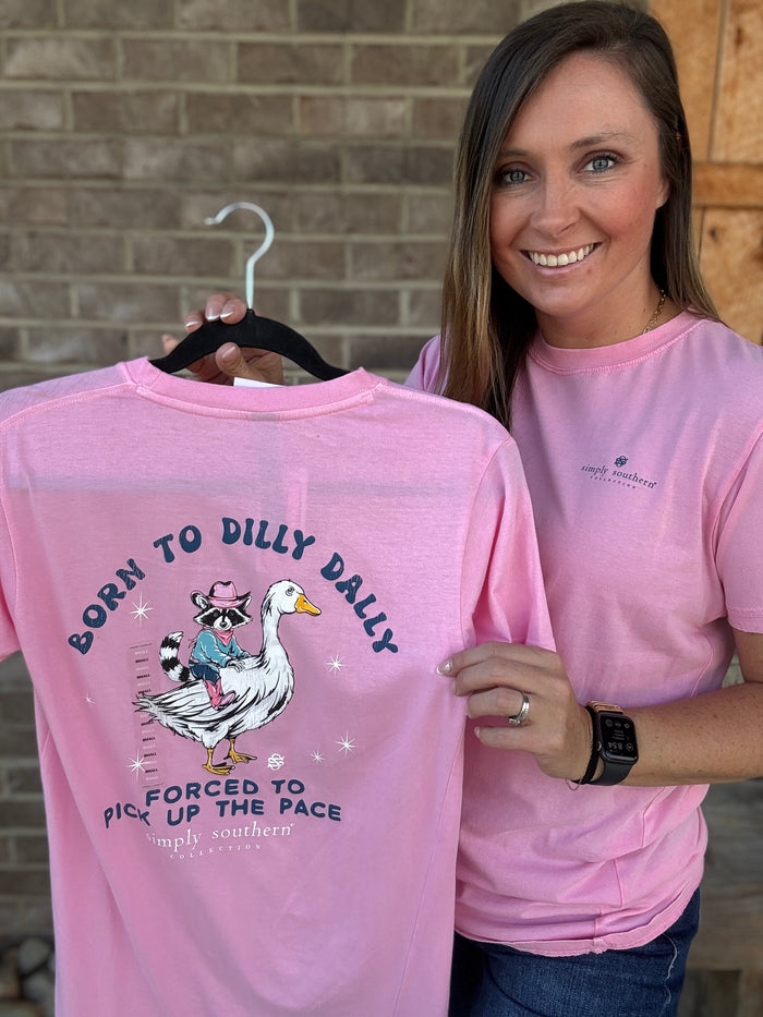 Born To Dilly Dally Short Sleeve T-Shirt by Simply Southern