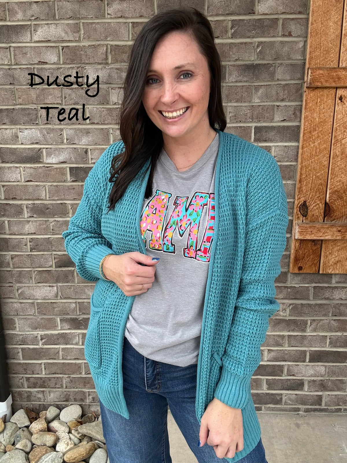 Low Gauge Waffle Open Cardigan Sweater by Zenana *MULTIPLE COLORS*