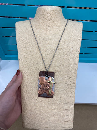 2838- I Am Blessed Pendant Necklace