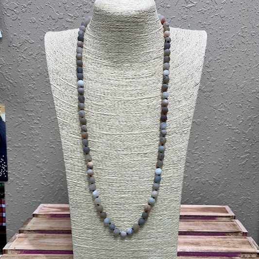 536- Neutral Stone Necklace