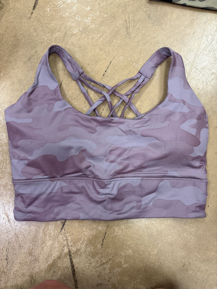(14) Lavender Camo Sports Bra *FINAL SALE* DOORBUSTER*