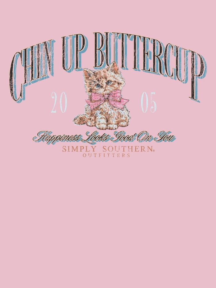 Chin Up Buttercup Crewneck Pullover by Simply Southern