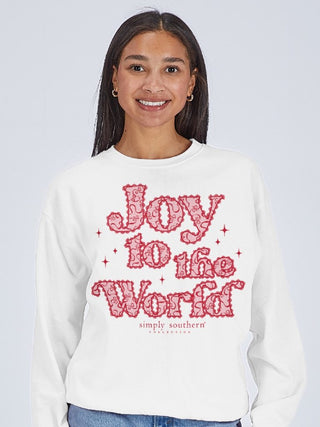 Joy to the World Crewneck Pullover by Simply Southern