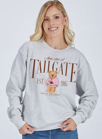 Never Lost a Tailgate Crewneck Pullover by Simply Southern