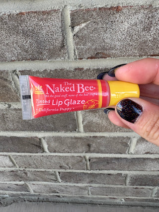 California Poppy The Naked Bee Lip Glaze
